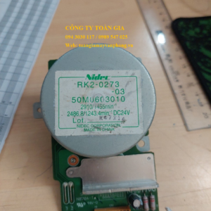 Motor RK2-0273-03, 24v, trục trước 8mm, chế quạt ( bóc máy)